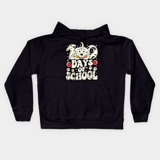 100 days of school dalmatian dog Kids Hoodie